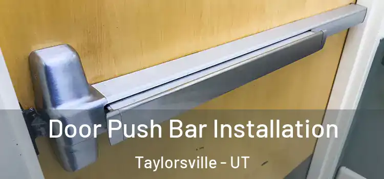 Door Push Bar Installation Taylorsville - UT